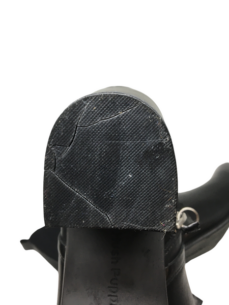 Hush Puppy Carlie Black Midshine Leather Faulty