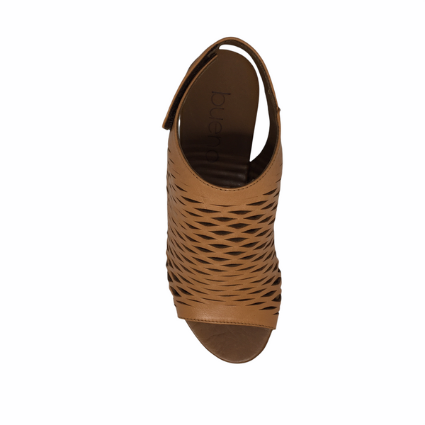 Bueno Ruby Leather Heel 5 Colours ~ White ~ Navy ~ Tan ~ Black ~ Cameo ~ Darkstone