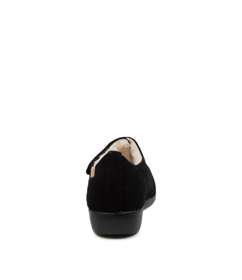 Ziera Fliss Black slippers