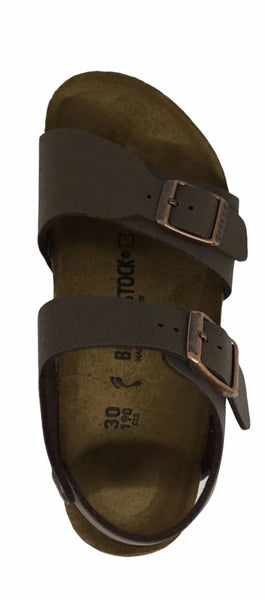 Birkenstock Junior Kids New York ~ Black ~ Mocca ~ Narrow Fit
