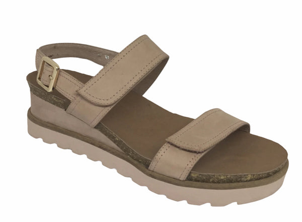 Django & Juliette Burt Leather Wedge Heel 5 Colours ~ Coral ~ Blue ~ Cafe ~ Black ~ Tan