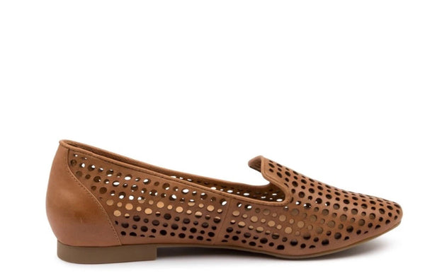 Ziera Cindra Leather ~ Seashell ~ Tan ~ Black