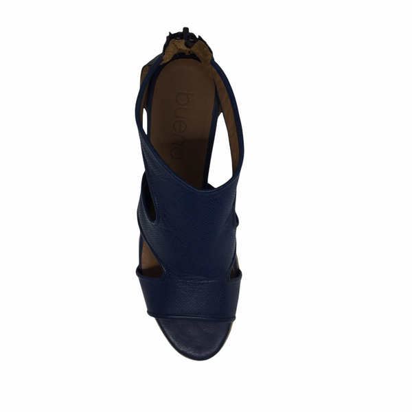 Bueno Cedric  Leather Heel 4 Colours ~ Navy ~ Black ~ Beige ~ Tan
