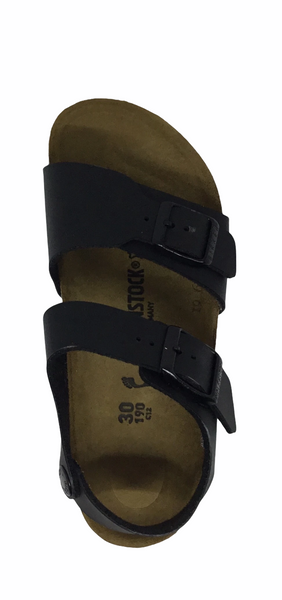 Birkenstock Junior Kids New York ~ Black ~ Mocca ~ Narrow Fit