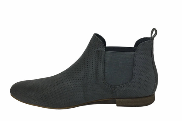 Django & Juliette Global Leather Ankle Boot ~ 4 Colours ~ Black ~ Grey ~ Cognac ~ Red