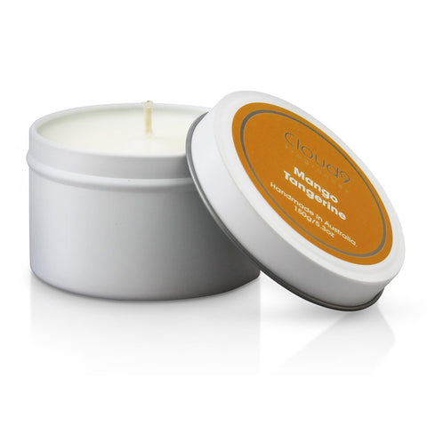 Cloud 9 Fragrances Mango & Tangerine Tin Candle 150g