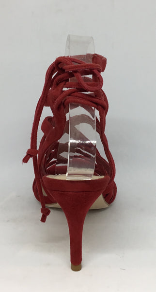 Mollini Cassock Red Suede Leather Heel