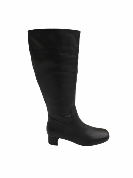 Florsheim Cuir Long Black Leather Boot