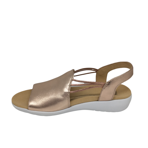 Ziera Udhays Rose Gold Leather Wide