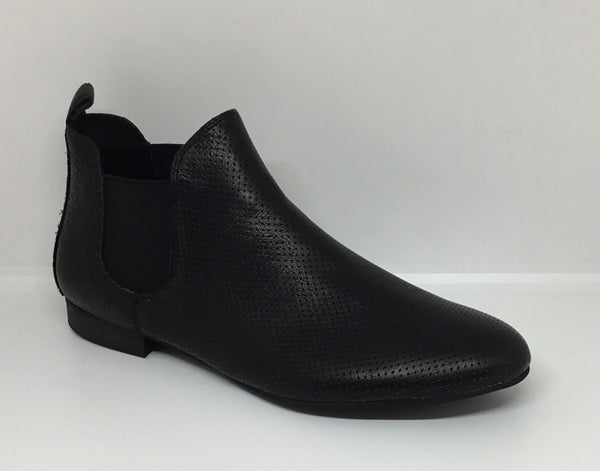 Django & Juliette Global Leather Ankle Boot ~ 4 Colours ~ Black ~ Grey ~ Cognac ~ Red