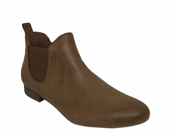 Django & Juliette Global Leather Ankle Boot ~ 4 Colours ~ Black ~ Grey ~ Cognac ~ Red