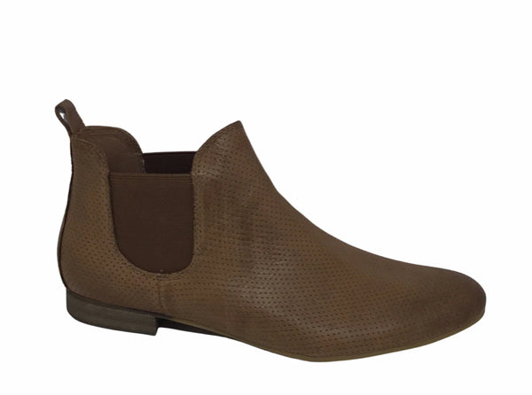 Django & Juliette Global Leather Ankle Boot ~ 4 Colours ~ Black ~ Grey ~ Cognac ~ Red