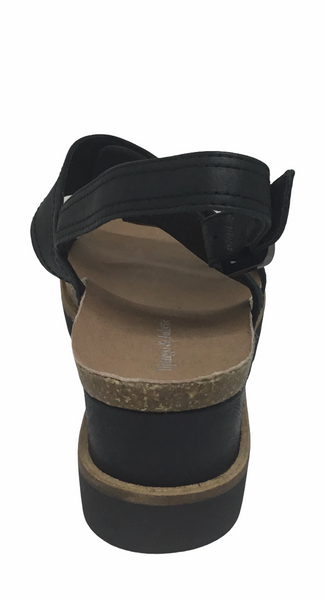 Django & Juliette Burt Leather Wedge Heel 5 Colours ~ Coral ~ Blue ~ Cafe ~ Black ~ Tan