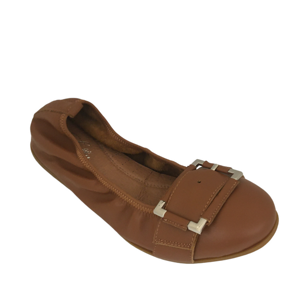 Isabella Monica ~ Floral ~ Tan ~ Olive ~ Leather