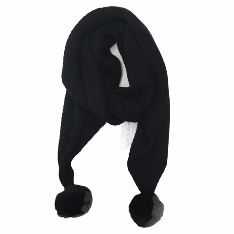 Most Wanted Knit Scarf Black