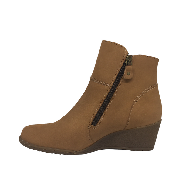 Kiarflex Klark Wedge ~ Black ~ Tan ~ Navy ~ Leather Boot