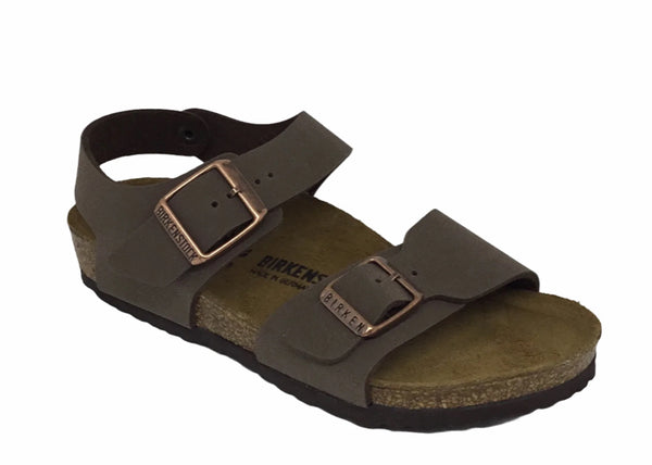 Birkenstock Junior Kids New York ~ Black ~ Mocca ~ Narrow Fit