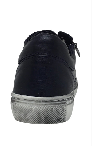 Sala Ronnie ~ Black ~ Tan ~ Taupe ~ White ~ Navy ~ Leather Zip Shoe