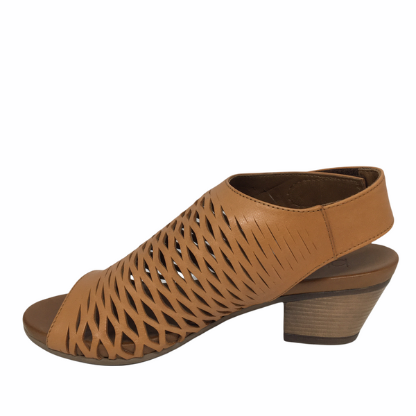 Bueno Ruby Leather Heel 5 Colours ~ White ~ Navy ~ Tan ~ Black ~ Cameo ~ Darkstone