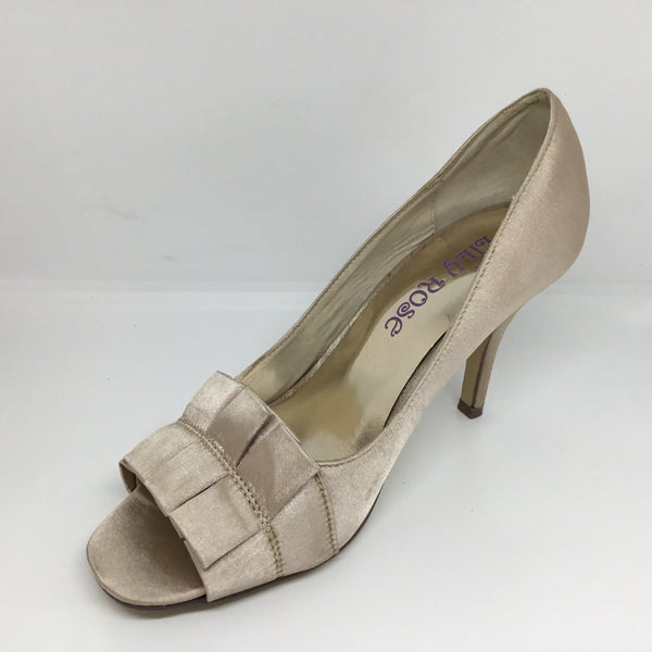 Lily Rose Gigi Nude Satin Heel Shop Soiled Sale