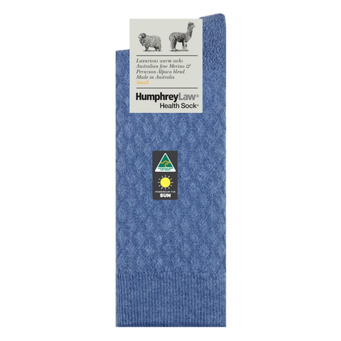 Humphrey Law Alpaca Merino Twisted Quilted Denim 04C