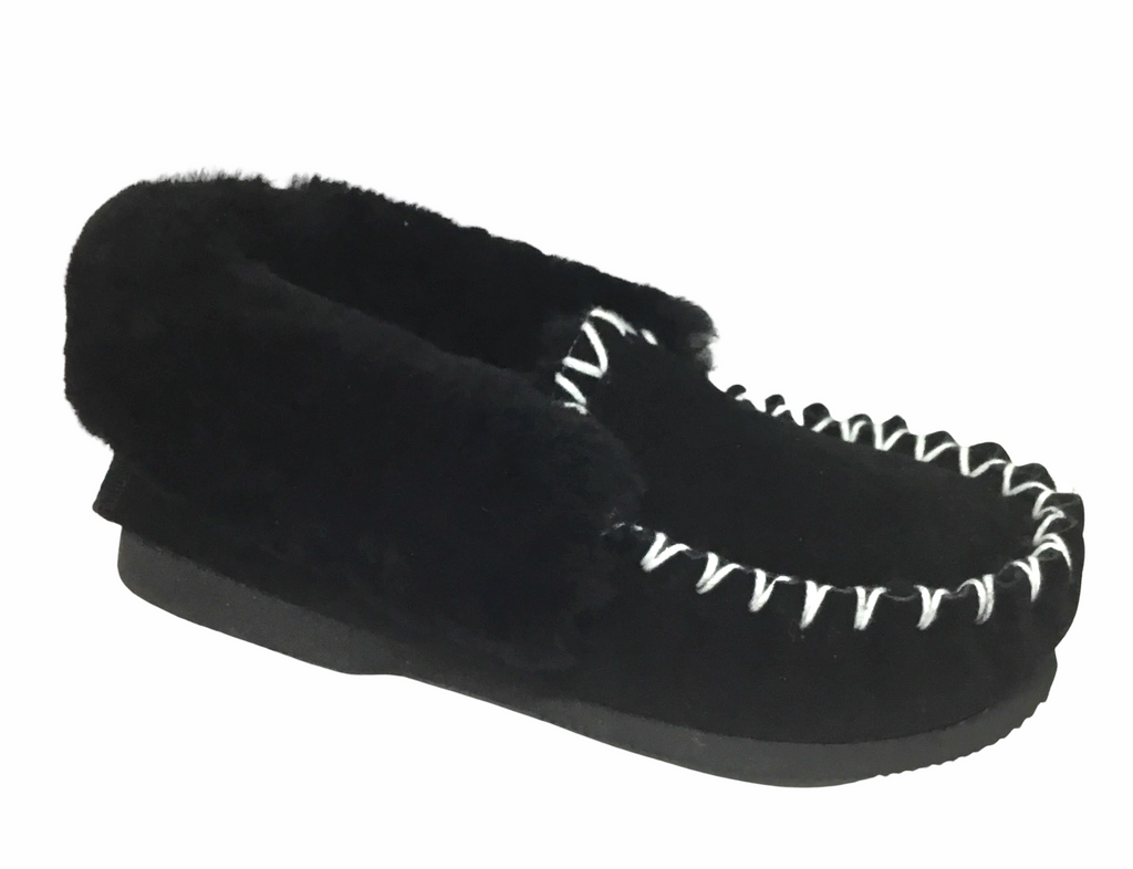 Moccasins Thick Sole ~ Black ~ Pink ~ Grey ~ Beige ~  Australian Made