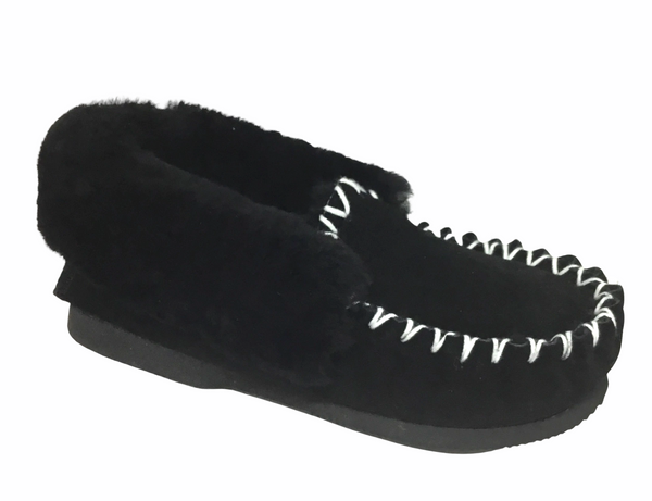 Moccasins Thick Sole ~ Black ~ Pink ~ Grey ~ Beige ~  Australian Made