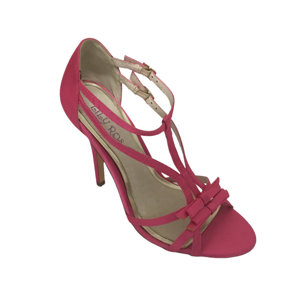 Lily Rose Adele Heel ~ Hot Pink ~ Gold Metallic