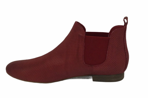 Django & Juliette Global Leather Ankle Boot ~ 4 Colours ~ Black ~ Grey ~ Cognac ~ Red