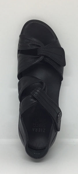 Ziera Doxie ~ Greige ~ Black ~ Leather