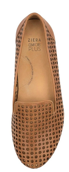 Ziera Cindra Leather ~ Seashell ~ Tan ~ Black