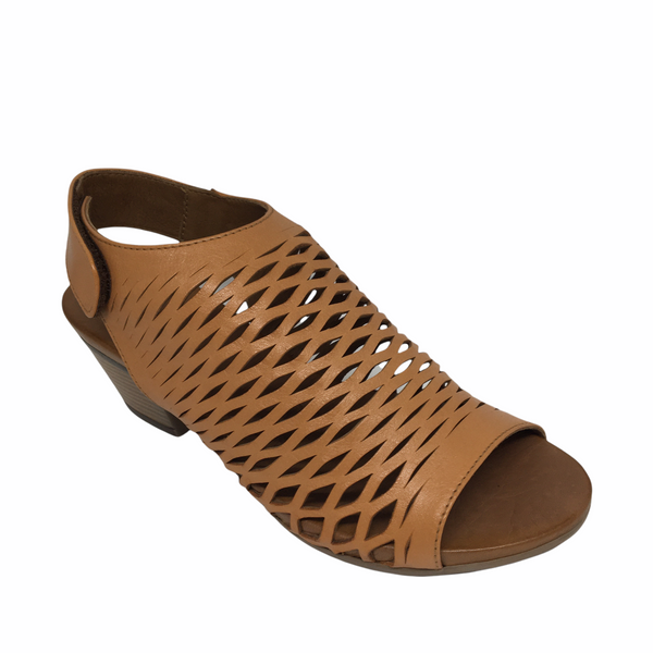 Bueno Ruby Leather Heel 5 Colours ~ White ~ Navy ~ Tan ~ Black ~ Cameo ~ Darkstone