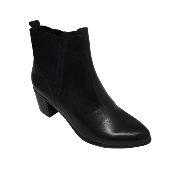 Hush Puppy Carlie Black Midshine Leather Faulty