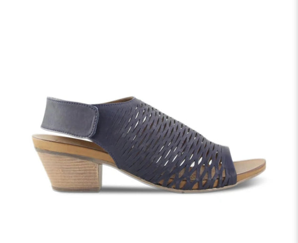 Bueno Ruby Leather Heel 5 Colours ~ White ~ Navy ~ Tan ~ Black ~ Cameo ~ Darkstone