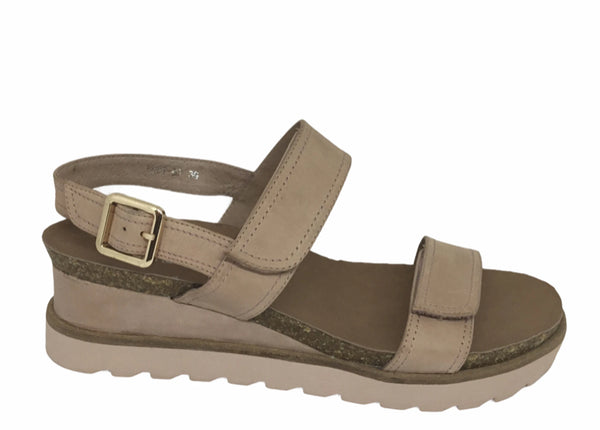 Django & Juliette Burt Leather Wedge Heel 5 Colours ~ Coral ~ Blue ~ Cafe ~ Black ~ Tan