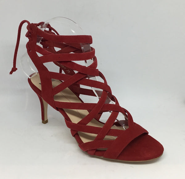 Mollini Cassock Red Suede Leather Heel