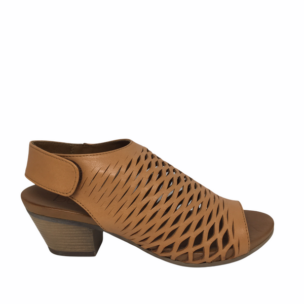 Bueno Ruby Leather Heel 5 Colours ~ White ~ Navy ~ Tan ~ Black ~ Cameo ~ Darkstone