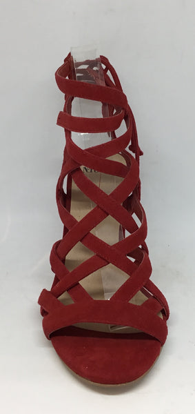 Mollini Cassock Red Suede Leather Heel