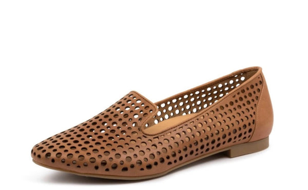 Ziera Cindra Leather ~ Seashell ~ Tan ~ Black