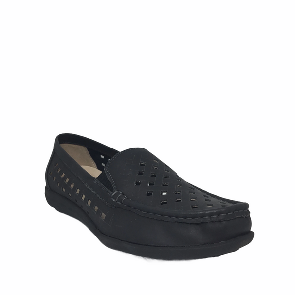 CC Resorts Taffy Black Leather Slip on