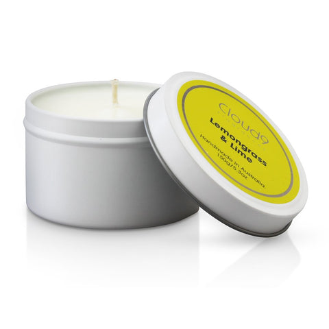 Cloud 9 Fragrances Lemongrass & Lime Tin Candle 150g