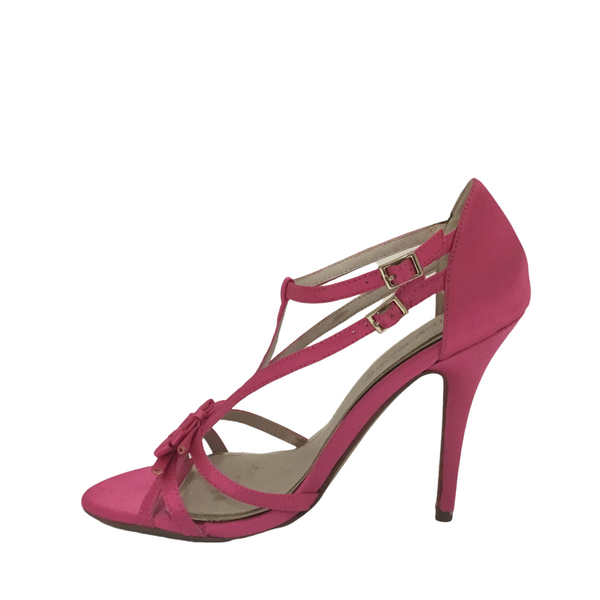Lily Rose Adele Heel ~ Hot Pink ~ Gold Metallic