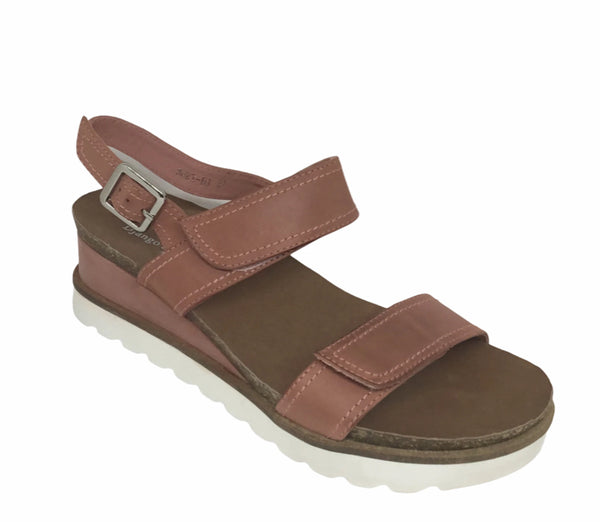 Django & Juliette Burt Leather Wedge Heel 5 Colours ~ Coral ~ Blue ~ Cafe ~ Black ~ Tan