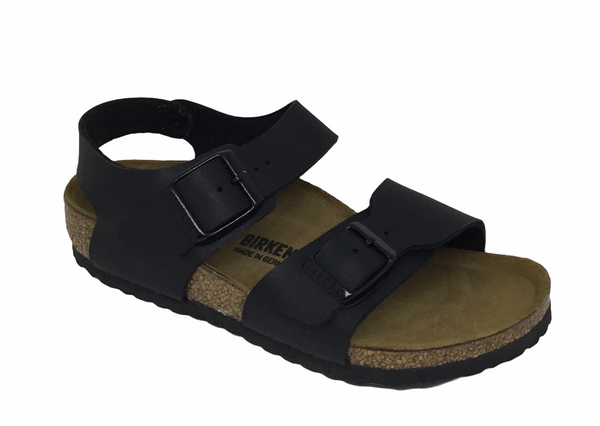 Birkenstock Junior Kids New York ~ Black ~ Mocca ~ Narrow Fit