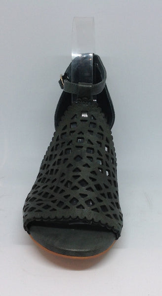 Django & Juliette Cavila ~ Teal ~ Tan ~ Leather Heel