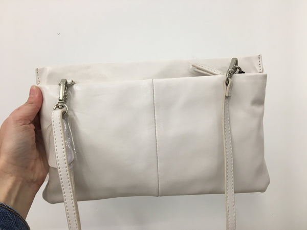 Cosgrove & Beasley White Leather Bag or Clutch