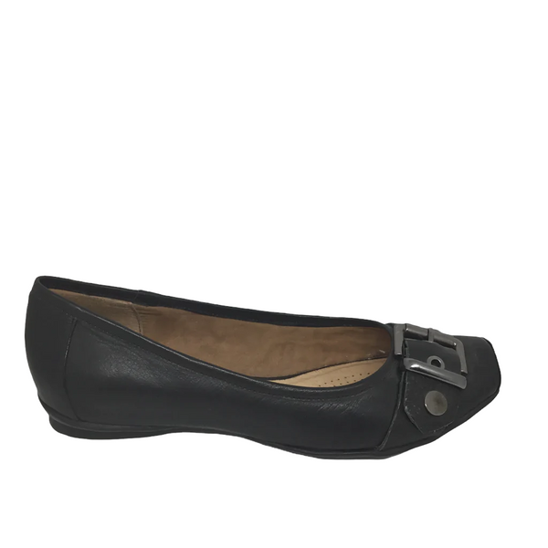 Effegie Dam ~ Taupe ~ Black ~ Red ~ ballet leather shoe