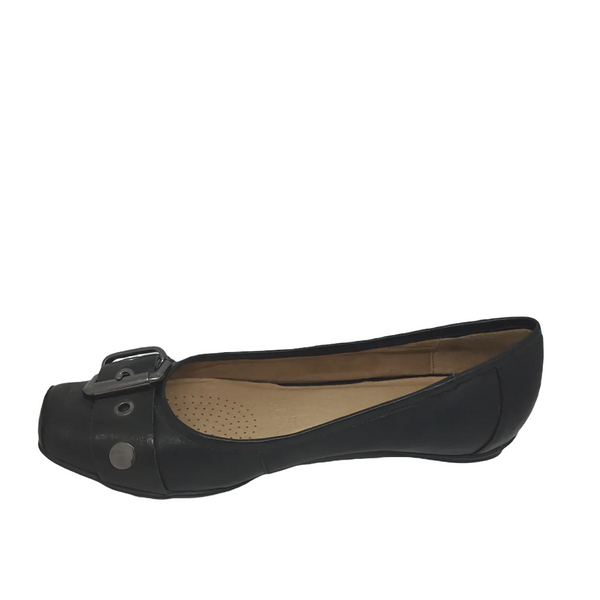 Effegie Dam ~ Taupe ~ Black ~ Red ~ ballet leather shoe