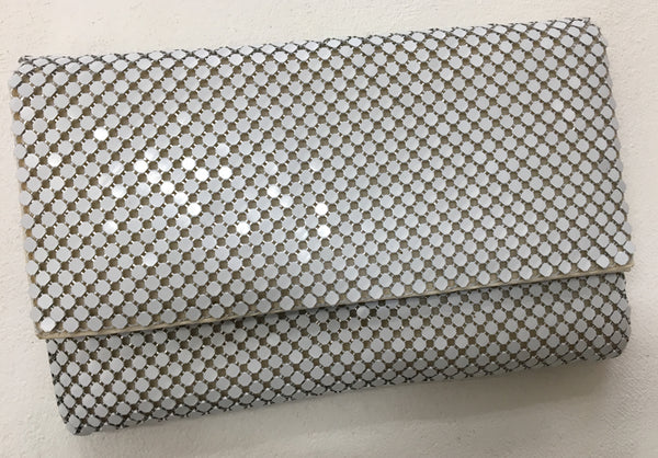 Gabee White Lurex Clutch EE58407 SOLD OUT