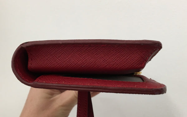 Morrissey Red Embossed Leather Purse MO1729